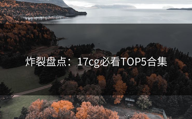 炸裂盘点：17cg必看TOP5合集